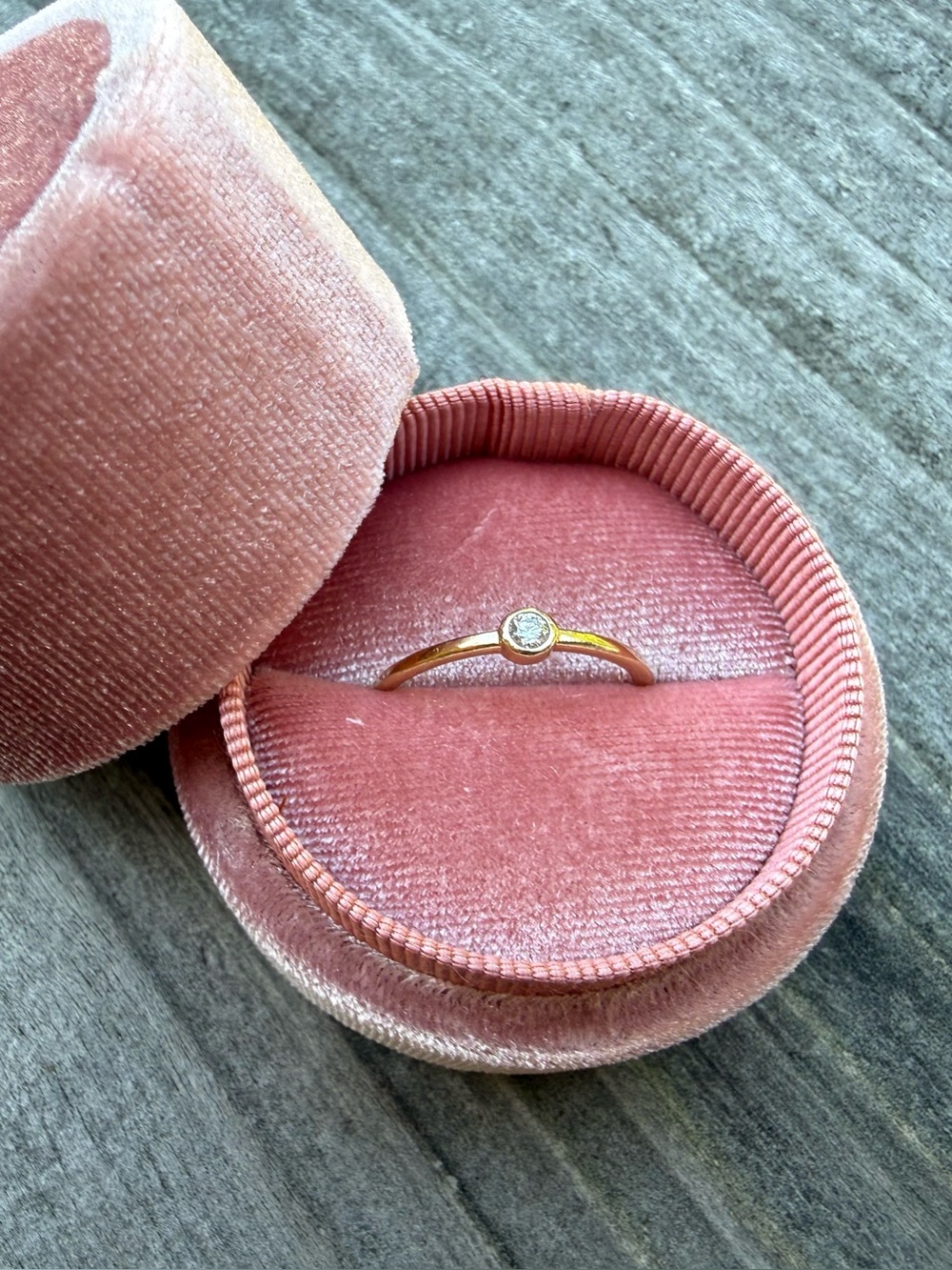Quince Gold Ring with Lab Diamond